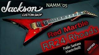 Jackson USA Custom Shop Pablo Santana Masterbuilt RR24 Rhoads w/ Cut Outs Red Marble close up video