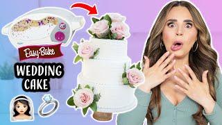 I Tried Baking a WEDDING CAKE in an Easy Bake Oven!