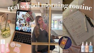 REAL BACK TO SCHOOL MORNING ROUTINE *7am routine + get ready w me 