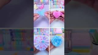 4 DIY Paper craft ideas #shorts #art #craft #papercraft #diy #miniature #love #innovacrafts