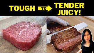 How to Tenderize Steaks with Baking Soda - EASY!