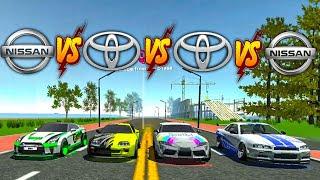 Toyota Supra Mk4 Vs Mk5 Vs Nissan Gtr Vs Skyline | Car Simulator 2 | New Update