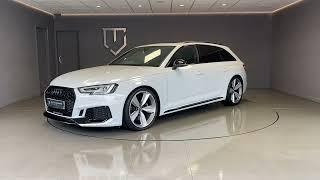 White RS4 Avant Sport Edition.