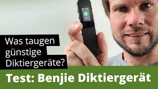 Was taugen günstige Diktiergeräte? Das Benjie Diktiergerät im Praxistest