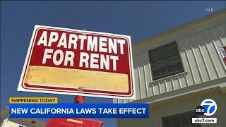 New California laws now in effect