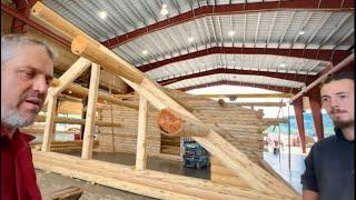 Meadowlark Craftsmen’s Exceptional Upper Story Log Work Skills, Log Chalet And Montana Rancher ￼