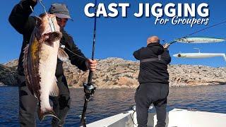 Saltwater Safari #1: How to Catch Huge Groupers Without Alerting Them with CAST JIGGING Style!