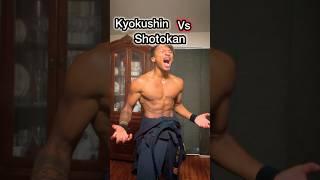Shotokan vs Kyokushin Karate! #karate #shorts