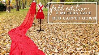 RED CARPET GOWN worthy | FALL EDITION | MARICAR STUDIO | Pinoy in Canada | Red Chiffon Gown