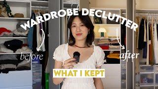 HUGE WARDROBE DECLUTTER & TOUR | Clothes I Kept AFTER Decluttering