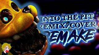 FNAF SONG ▶ Into The Pit [Remix/Cover] {Remake} Feat. @BaxtiiMusic & @xandrxmusic | Lyric Video