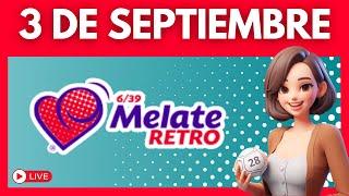 MELATE RETRO Resultados de HOY 3 de septiembre 2024 