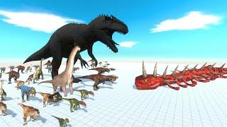Dark Giganotosaurus or Mutant Titanoboa Snake - Who is Strong? - Dinosaurs VS Snake