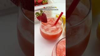 EASY STRAWBERRY LEMONADE  #recipe