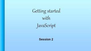 Getting started with JavaScript | JavaScript | betaQsolutions