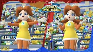 Mario & Sonic at the Olympic Winter Games 2010 ⁴ᴷ All Events (Daisy gameplay)