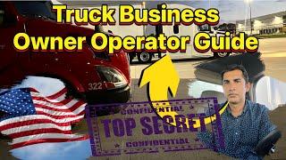 How To Start Truck Business in USA one Truck / Truck Business Guide #owneroperator #trucking