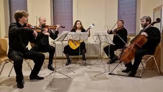 Luigi Boccherini - menuett with classical guitar. Performed by Modern Classic Strings Quintet