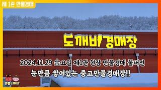 ️눈만큼 쌓여있는 중고만물-도깨비경매장 (2024.11.29 金요일 제1관 현장 만물경매 풀버전)