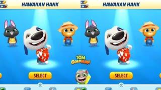 TALKING TOM GOLD RUN FUNNY - HAWALLAN HANK vs CYBER RACCOON ENJOY VILLAGE TOP GAMEPLAY