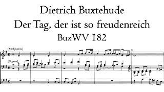 Buxtehude - Der Tag, der ist so freudenreich, BuxWV 182 - Stellwagen organ, Stralsund, Hauptwerk