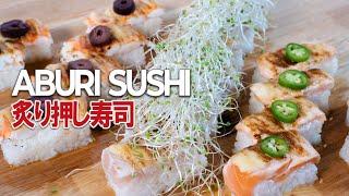 How to make Aburi Sushi | oshi sushi | restaurant style recipe