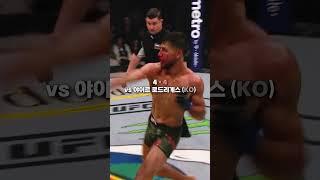 코리안좀비 정찬성 모든 UFC 커리어 ㄷㄷ