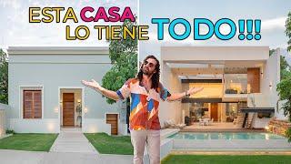 TOUR por INCREÍBLE casa FAMILIAR. 10x55m Espacio, diseño y tecnología!