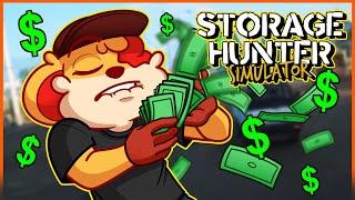 2 HOURS OF STORAGE HUNTING TO PAY OFF CRIPPLING DEBT!!! [STORAGE HUNTER SIMULATOR] EP. 4