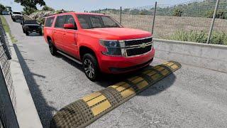 Cars vs Speed bumps Compilation #39 beamng DRIVE