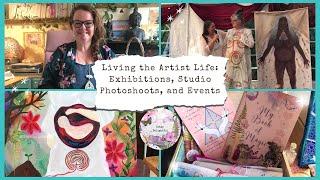 Living the artist life, exhibition, photoshoots and events