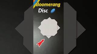 How make disc boomerang | origami boomerang | paper boomerang disc 