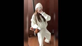 로우라이즈 바지 트레이닝복 셋업 투피스 후드 팬츠 마실룩