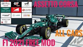 FREE MOD F1 2021 for ASSETTO CORSA Download All Cars+Safety Car Updated f1 mod for Assetto Corsa