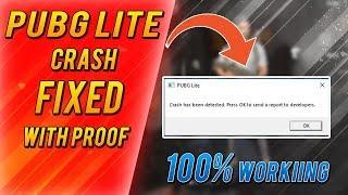 PUBG LITE CRASH HAS BEEN DETECTED FIX