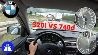 BMW E90 320i Facelift 170HP TOP SPEED GERMAN AUTOBAHN MAX ACCELERATION