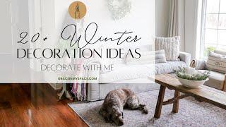 20+ Non Christmas Winter Decorations | Simple Winter Decor Ideas