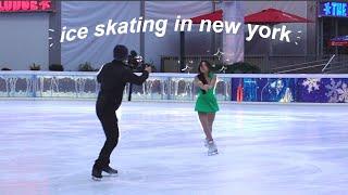 skating in NYC ️: filming with on ice perspectives, my favorite nyc rinks,  new skating friends