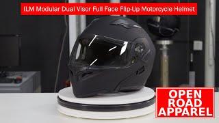 ILM Modular Dual Visor Full Face Flip-Up Motorcycle Helmet