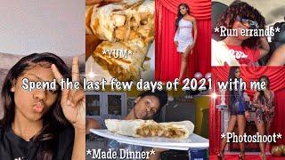 SPEND THE LAST FEW DAYS OF 2021 WITH ME (Vlog) | (Run errands, Photoshoot, Dinner, Random Rant)