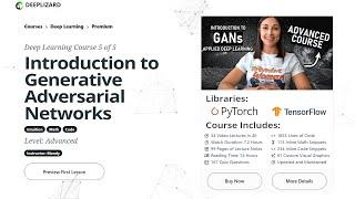 Intro to Generative Adversarial Networks (GANs) - New Course Release