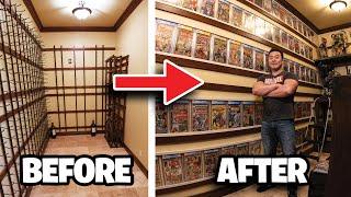 COMIC BOOK ROOM TRANSFORMATION - Before & After!!! CGC Key Comics and Statue Tour!