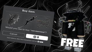 ALL FREE BLACK ITEMS IN ROBLOX!  (50+ NEW 2024 FREE ITEMS!)