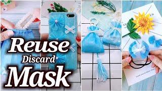 How to reuse disposable mask | DIY mask | Discard Mask ideas | のティックトック グッズ