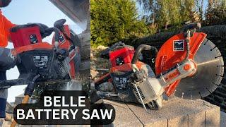 Bricklaying - New Beast Altrad Belle Cut Off Saw in action