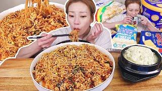 곤이알찜 대짜에 곤이알 추가!! 후식으로는 과자와 믹스커피 먹으며 수다~ 2024/Mukbang, eating show