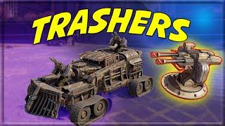 NEW Thresher Grenade Launcher Hits like a potato gun but with explosive potato's - Crossout Gameplay