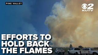 Evacuations ordered for Pinto, Grass Valley communities after winds push fire over ridge