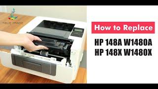 HP 148A/X W1480A/X Toner Cartridge Installation