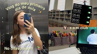 MEU PRIMEIRO DIA DE AULA!! // ESCOLA NOVA?? #vlog